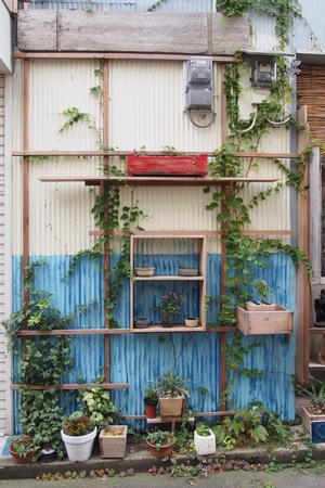 Vintage vertical gardenのeditorial素材