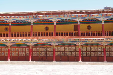 Colorful north India building elevationの写真素材