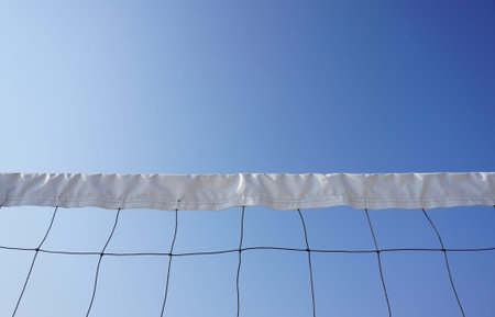 Beach volleyball netの写真素材