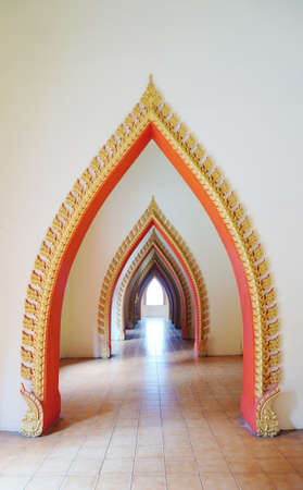 Burma architecture arch with traditional ornament detailのeditorial素材