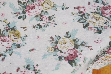Flower pattern table sheet vintage style