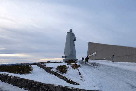 Murmansk, Russia - 3 November,2017 : Alyosha Monument ,Defenders of the Soviet Arctic the iconic landmark of Murmansk on 3 November 2017  in Murmansk, Russiaのeditorial素材