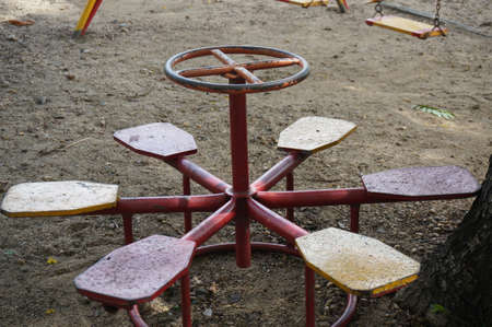 Children toy at the playgroundの写真素材