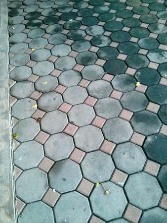 Cement gray pavement texture and backgroundの写真素材