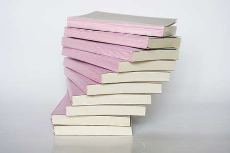 Group of blank cover small books isolate on white backgroundの写真素材