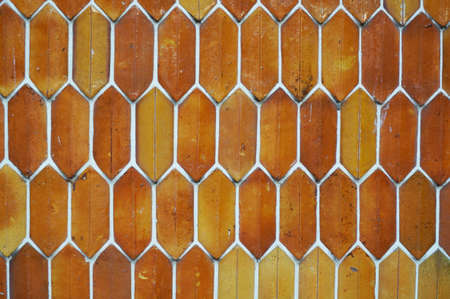 A photo of brick stone wall texture background, close upの写真素材