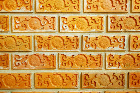 A photo of brick stone wall texture background, close upの写真素材