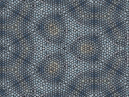 Abstract stained glass, geometrical kaleidoscope multicolored background consisting of bright hexagon elementsの写真素材