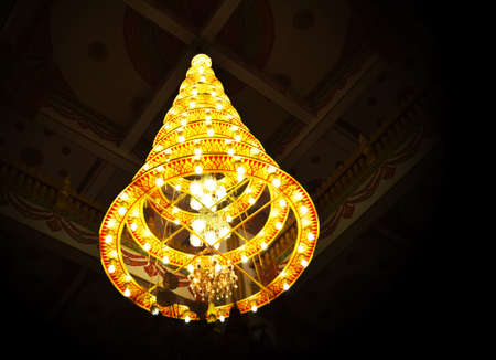 Ceiling light in the temple のeditorial素材