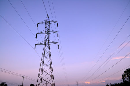 Electricity post  and telephone poles    for signaling in thailand