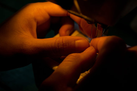 Sewing machine repairs are fabric in industry