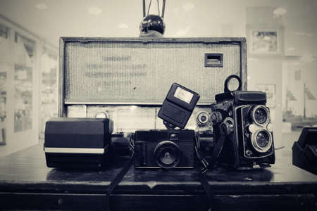 Vintage camerasの写真素材