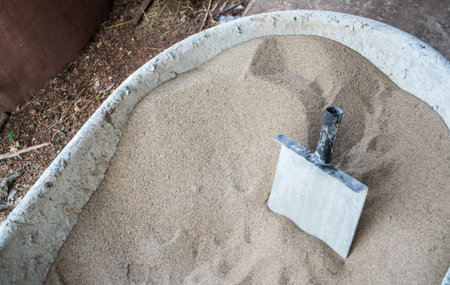 Texture of Sand raw material for industrial
