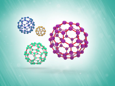  Isolated illustration for structure of Atomic in science.