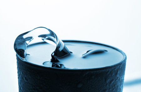 Glass of ice water on white background