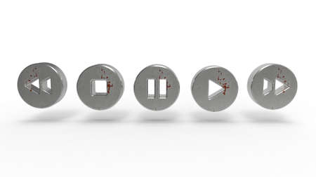illustration media concept of music player button の写真素材
