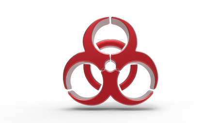 illustration science concept of biohazard for science symbolの写真素材