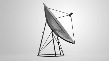 illustration of satellite dish on white background.の写真素材