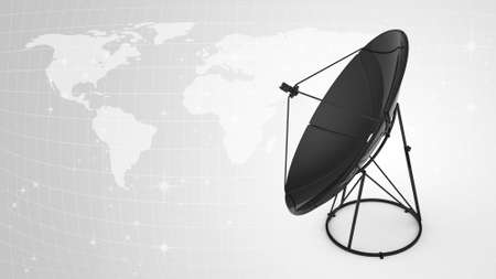 illustration of satellite dish for telecommunication backgroundの写真素材