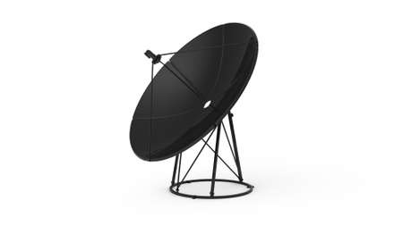 illustration of satellite dish on white background.の写真素材
