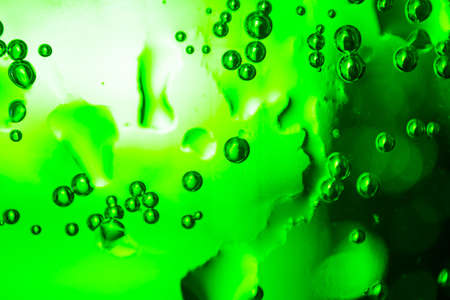 Blur and soft focus of texture Bubbles in soft drinksの写真素材