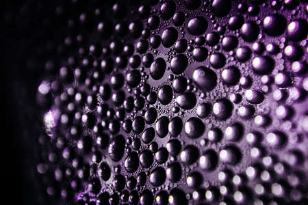 Texture of water drops on bottle for backgroundの写真素材