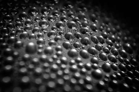Texture of water drops on bottle for backgroundの写真素材