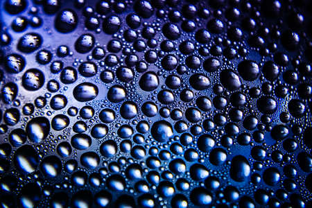Texture of water drops on bottle for backgroundの写真素材