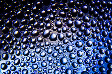Texture of water drops on bottle for backgroundの写真素材