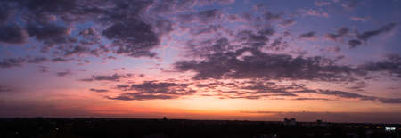 Beautiful sky When the sun shinesの写真素材