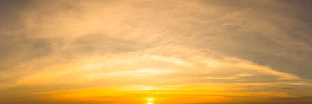 Beautiful sky When the sun shinesの写真素材