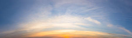 Beautiful sky When the sun shinesの写真素材