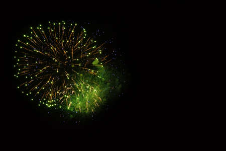 Light colors of fireworks. Making beautiful backgroundの写真素材