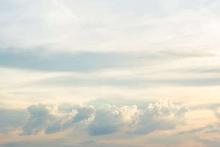 Colors and patterns of the clouds in the sky.の写真素材