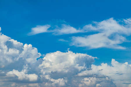 Beautiful sky and cloudsの写真素材