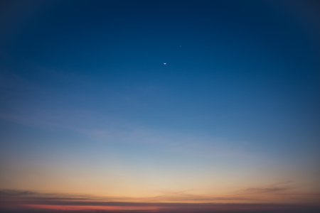 The sky at night