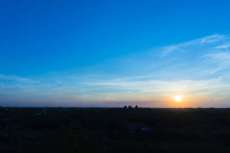 Colors and patterns of the clouds in the sky.の写真素材