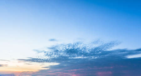 Colors and patterns of the clouds in the sky.の写真素材