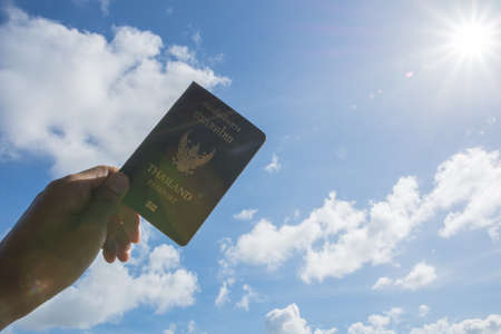 Have time to travel with. Thailand Passportの写真素材