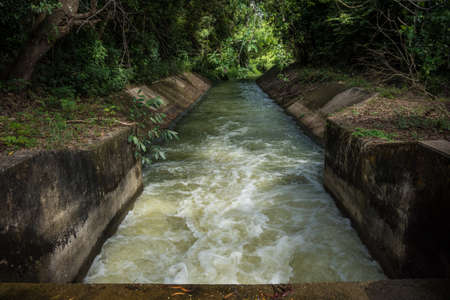 Irrigation canalの写真素材