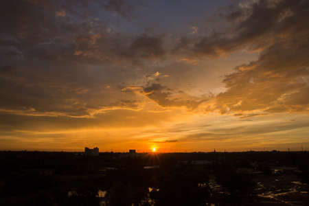 Sunset orangeの写真素材