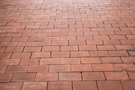 Red brick flooring background