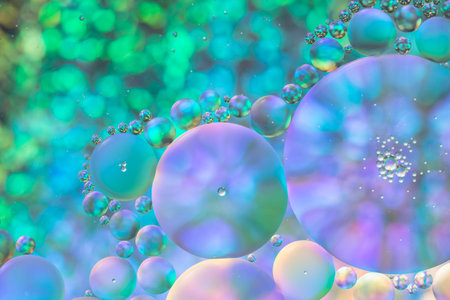 Oil & Water  Abstract Colorful  Macro Background