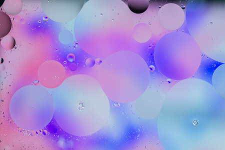 Circle Oil & Water  Abstract Colorful  Macro Background