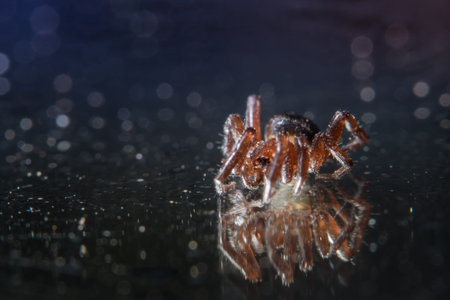 Macro Spider Bokeo Background