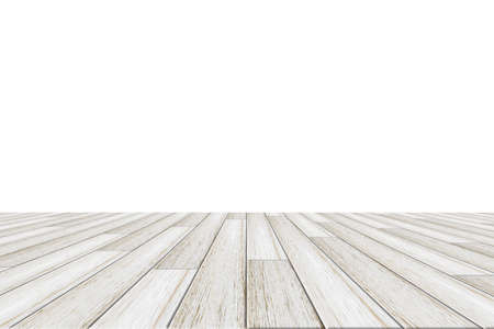 White background wood floorの写真素材