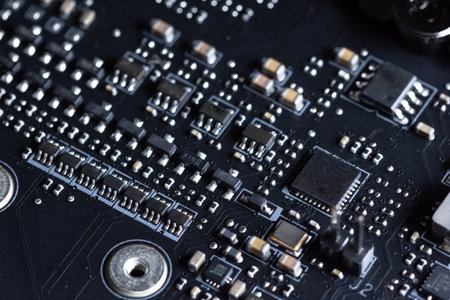 Electronic circuit boardの写真素材