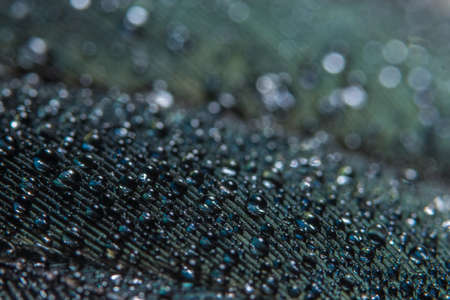 Background macro water drops on feathersの写真素材