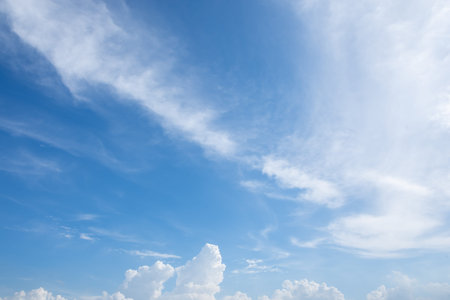 Blue sky background and clouds