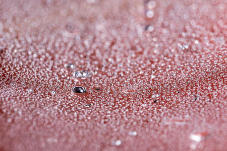 Red water dropletの写真素材